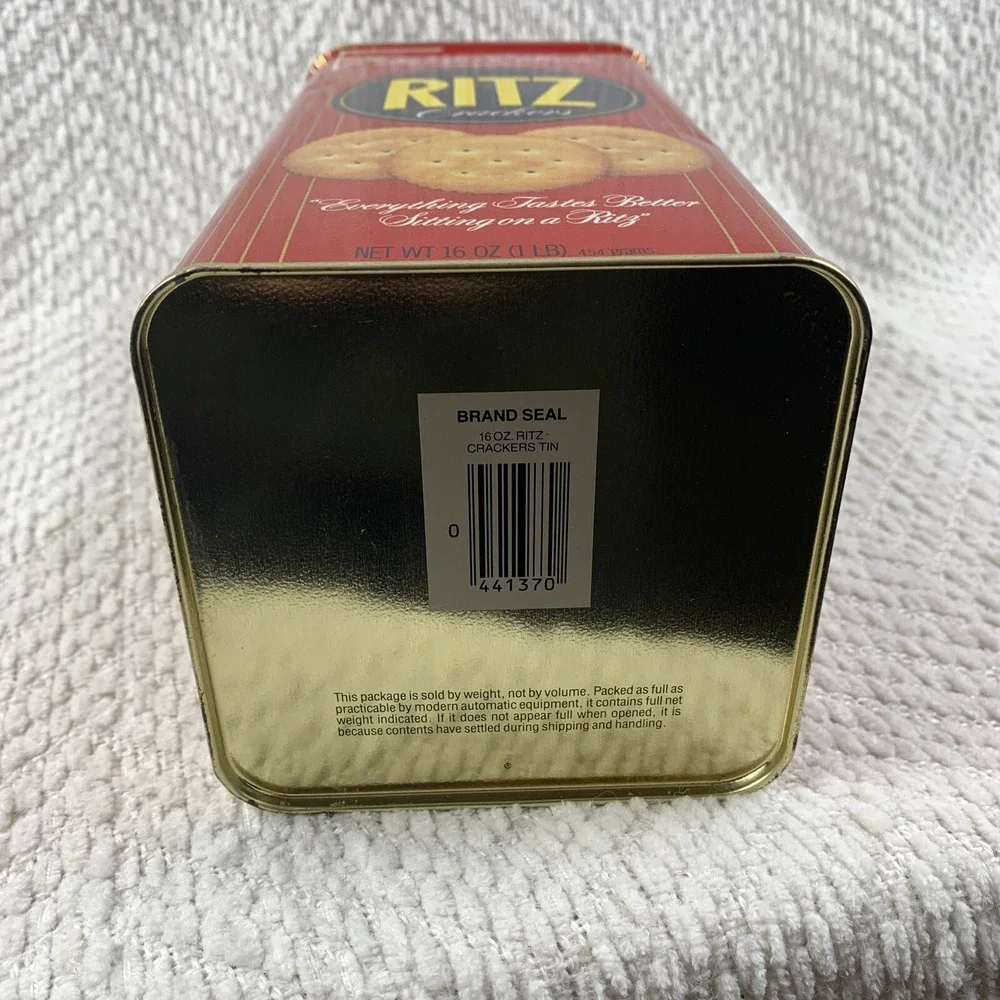 Vintage‎ Ritz Crackers Nabisco Tin Can Limited Edition 1986
